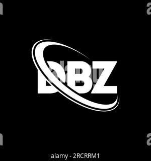 DBZ circle letter logo design with circle and ellipse shape. DBZ ...