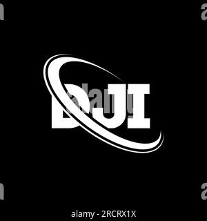 DJI logo. DJI letter. DJI letter logo design. Initials DJI logo linked ...