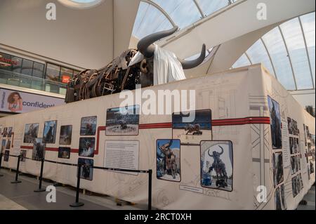 Birmingham Raging Bull Ozzy Behind Covers inside New Street Grand Central Station Stock Photo