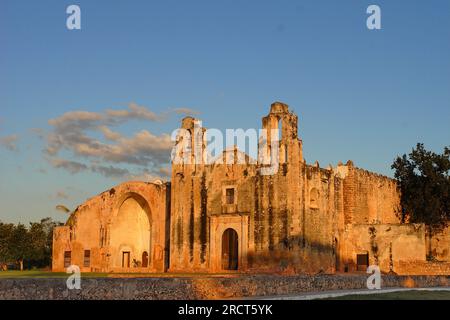 Convento de San Miguel Arcángel, Mani, Yucatan Peninsula, Mexico Stock Photo