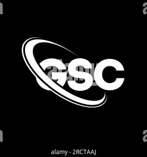 GSC circle letter logo design with circle and ellipse shape. GSC ...
