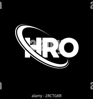 HRO logo. HRO letter. HRO letter logo design. Initials HRO logo linked ...