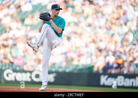 Seattle Mariners starting pitcher George Kirby throws against the New York  Yankees during a baseball game Wednesday, May 31, 2023, in Seattle. (AP  Photo/Lindsey Wasson Stock Photo - Alamy