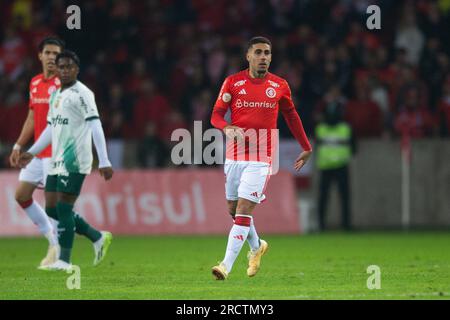 Porto Alegre, Brazil. 16th July, 2023. Estadio Beira-Rio Gabriel do Internacional, during the match between Internacional and Palmeiras, for the 15th round of the Campeonato Brasileiro Serie A 2023, at Estadio Beira-Rio, this Sunday, 16. 30761 (Max Peixoto/SPP) Credit: SPP Sport Press Photo. /Alamy Live News Stock Photo