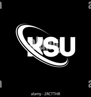 KSU logo. KSU letter. KSU letter logo design. Initials KSU logo linked ...