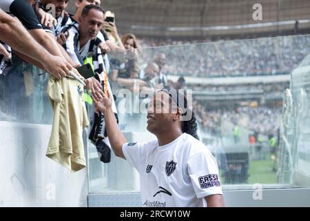 Belo Horizonte, Brazil. 16th July, 2023. Brazilian ex-football