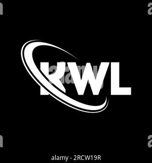 Kwl Icon KWL circle letter logo design with circle and ellipse shape. KWL ...