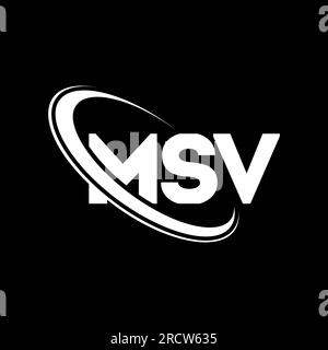 MSV logo. MSV letter. MSV letter logo design. Initials MSV logo linked ...