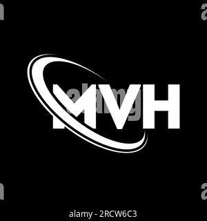 MVH logo. MVH letter. MVH letter logo design. Initials MVH logo linked ...