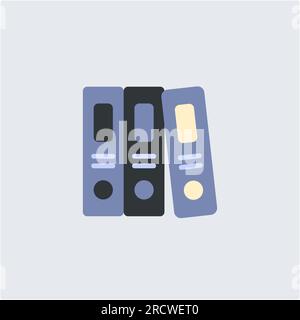 Managing Archive History with a Stackfolder System Stock Vector