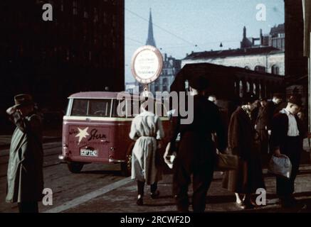 geography / travel, Germany, cities and communities, Hamburg, street scene, 1st half 1950s , ADDITIONAL-RIGHTS-CLEARANCE-INFO-NOT-AVAILABLE Stock Photo