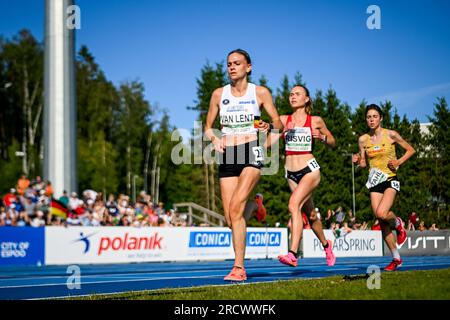 Espoo, Finland. 15th July, 2023. Belgian Jana Van Lent pictured in action during the third day of the European Athletics U23 Championships, Saturday 15 July 2023 in Espoo, Finland. The European championships take place from 13 to 17 July. BELGA PHOTO THOMAS WINDESTAM Credit: Belga News Agency/Alamy Live News Stock Photo
