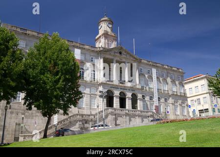 Porto, Portugal - August 24, 2020: Stock Exchange Palace in Porto, Portugal. Stock Photo