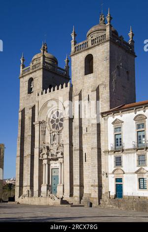 Se do Porto, Cathedral of Porto, Portugal. Stock Photo