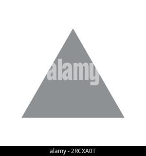 Properties of equilateral triangle in mathematics. Three sides with same length. Geometric shape. Vector illustration isolated on white background. Stock Vector