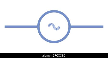 AC voltage source symbol icon vector illustration Stock Vector