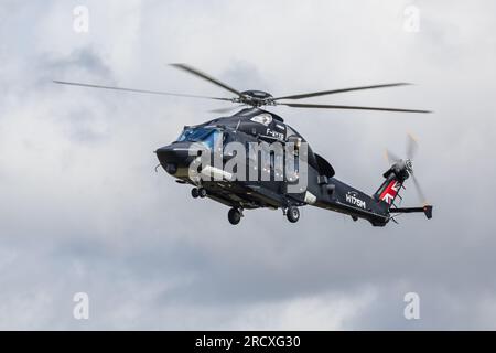 Airbus Helicopters H175M, arriving at RAF Fairford for the Royal International Air Tattoo 2023. Stock Photo