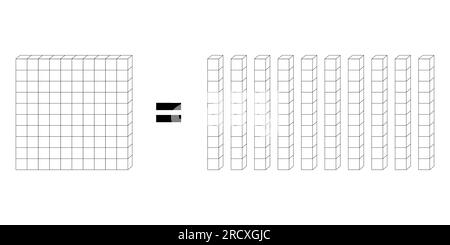 Ten Unit Blocks Equal One Rod Stock Vector (Royalty Free) 2109061544