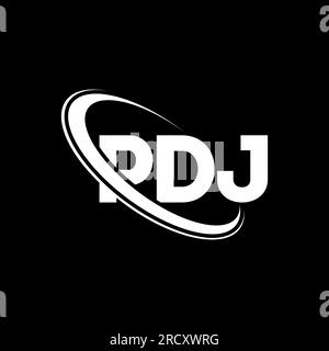 PDJ logo. PDJ letter. PDJ letter logo design. Initials PDJ logo linked with  circle and uppercase monogram logo. PDJ typography for technology, busines  Stock Vector Image & Art - Alamy