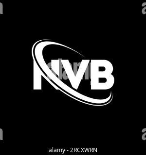 NVB circle letter logo design with circle and ellipse shape. NVB ...