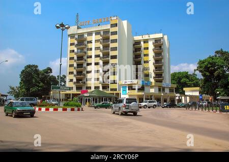 View of downtown Brazzaville, the capital of Congo, on May 20, 2008. View of downtown Brazzaville, the capital of Congo, on May 20, 2008. Stock Photo