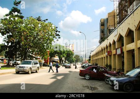 View of downtown Brazzaville, the capital of Congo, on May 20, 2008. View of downtown Brazzaville, the capital of Congo, on May 20, 2008. Stock Photo