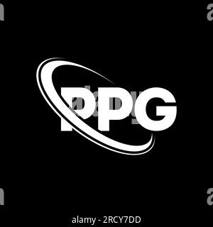PPG logo. PPG letter. PPG letter logo design. Initials PPG logo linked ...
