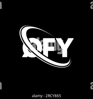 QFY logo. QFY letter. QFY letter logo design. Initials QFY logo linked ...