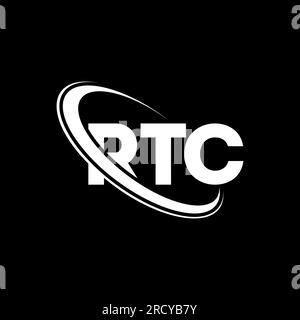 RTC logo. RTC letter. RTC letter logo design. Initials RTC logo linked ...