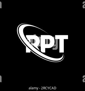 Letter Rpt Logo RPT logo. RPT letter. RPT letter logo design. Initials RPT logo linked ...