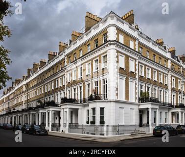 England, United Kingdom, Nov 2022, view of a residential building in Onslow Garden in the Royal Borough of Kensington and Chelsea Stock Photo