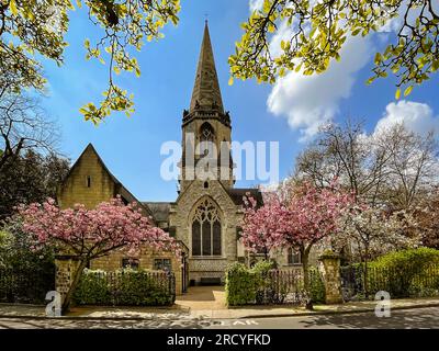 England, United Kingdom, April 2023, view of St. Mary The Boltons in the Royal Borough of Kensington and Chelsea Stock Photo