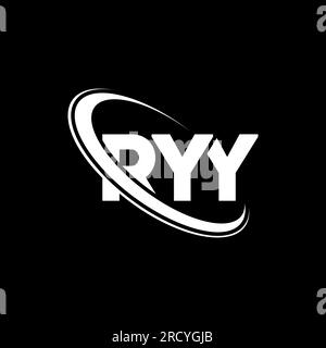Logo Ryy RYY circle letter logo design with circle and ellipse shape. RYY ...