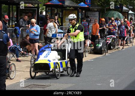 The British Pedal Car Grand Prix 2023 in Ringwood Hampshire Stock Photo