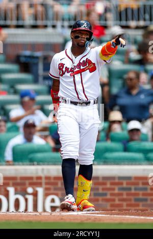 ATLANTA, GA - JULY 13: Atlanta Braves right fielder Ronald Acuna