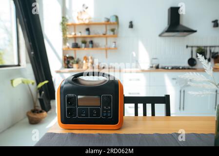 portable power station at home  Stock Photo