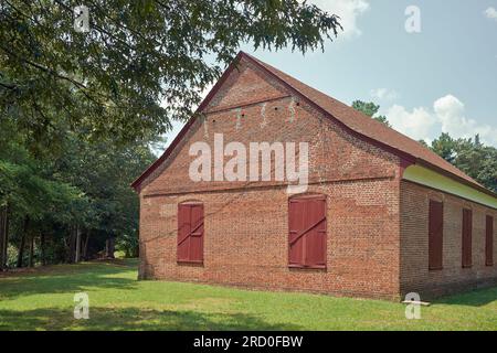 Originally known as Old Green Hill Church, St. Bartholomew's Episcopal Church  is located near Quantico, Maryland USA. Stock Photo