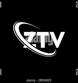 Ztv Monogram ZTV circle letter logo design with circle and ellipse shape. ZTV ...
