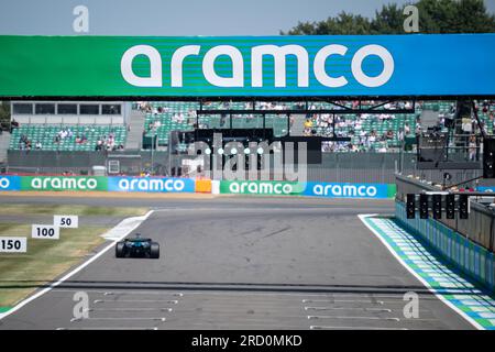 Silverstone, UK - Friday 7th July 2023 - FORMULA 1 ARAMCO BRITISH GRAND PRIX 2023 - Fernando Alonso (Spain) - Aston Martin Aramco Cognizant F1 Team Stock Photo