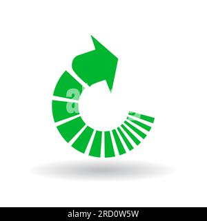 Vector recycling sign illustration design Stock Vector