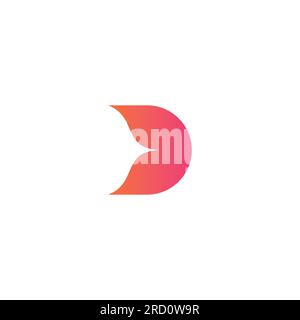 Letter D Logo Design. D Initial Simple Design Stock Vector