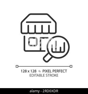 2D customizable outlet linear icon Stock Vector