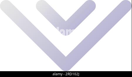 Scroll to bottom pixel perfect flat gradient two-color ui icon Stock Vector