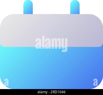 Calendar pixel perfect flat gradient two-color ui icon Stock Vector