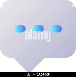 Typing message pixel perfect flat gradient two-color ui icon Stock Vector