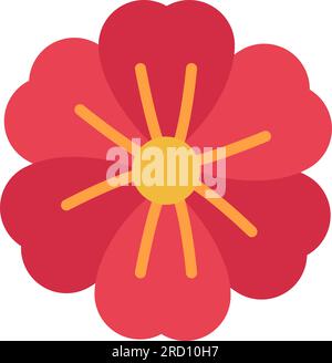 Geranium Icon Image. Stock Vector