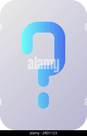 FAQ pixel perfect flat gradient two-color ui icon Stock Vector