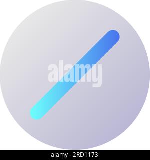 Stop sign pixel perfect flat gradient two-color ui icon Stock Vector