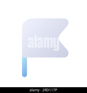Flag pixel perfect flat gradient two-color ui icon Stock Vector