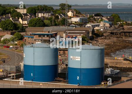 IInvergordon, Scotland, UK.  3 June 2023. An overview of the port of Cromarty Firth and the small town of Invergordon, gateway to the Scottish highlan Stock Photo